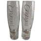 Engagement Gift Champagne Fluted Glasses: X2 Pearl with Crystals