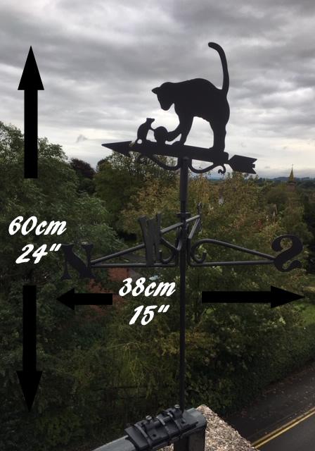 Cat & Mouse Mini Weathervane