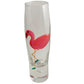 Flamingo Champagne Flute Bubble Glass: with Crystals