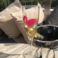 Flamingo Gift Champagne Flute Glass: with Crystals