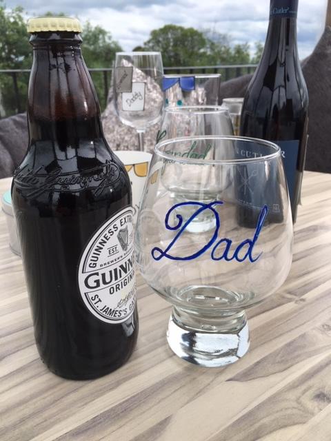 Personalised Beer Glass (Blue)
