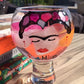 Frida Kahlo Gin and Tonic: Glass with Crystals