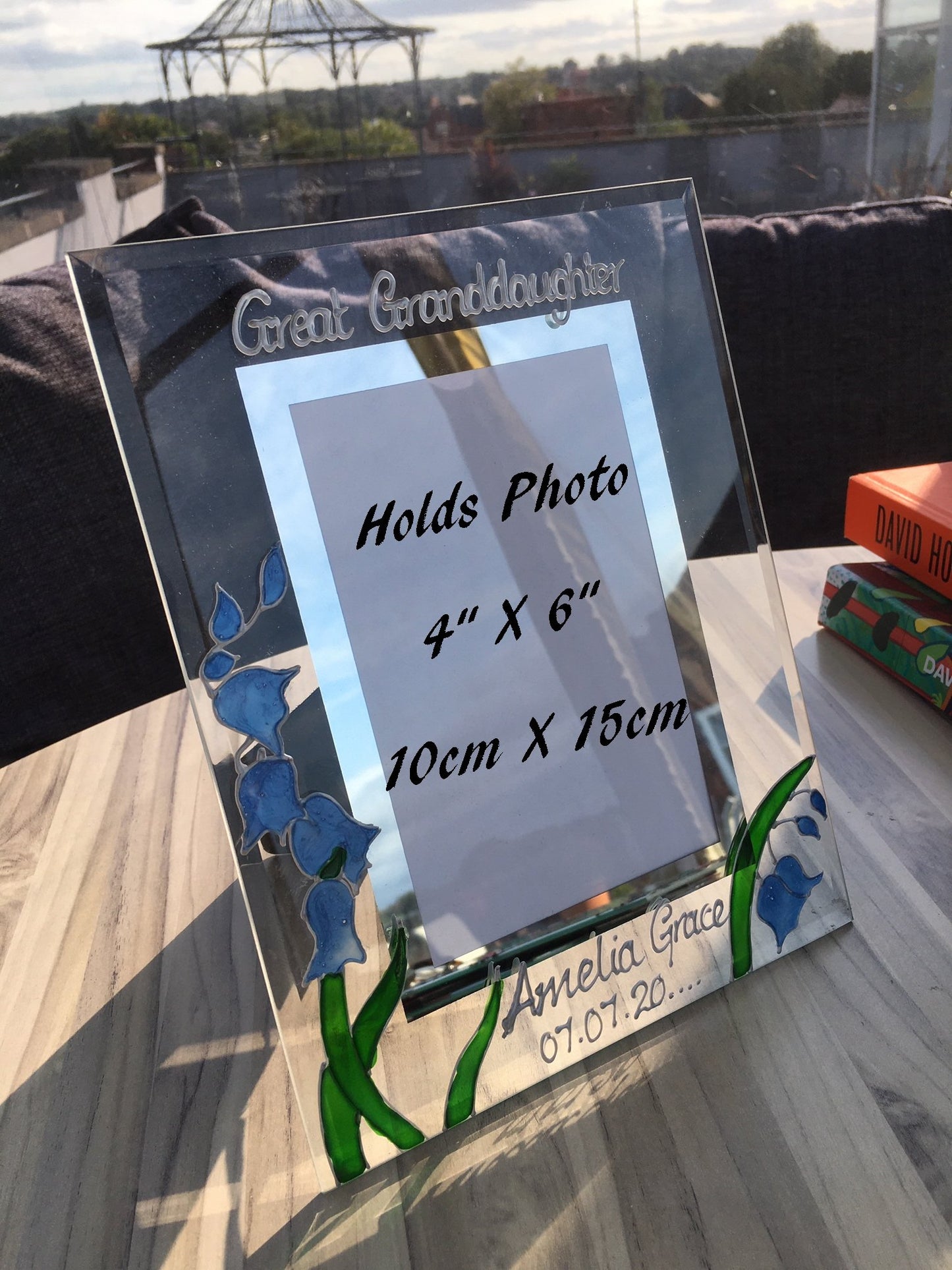 Great Granddaughter Picture Photo Frame Portrait: (Bluebell)