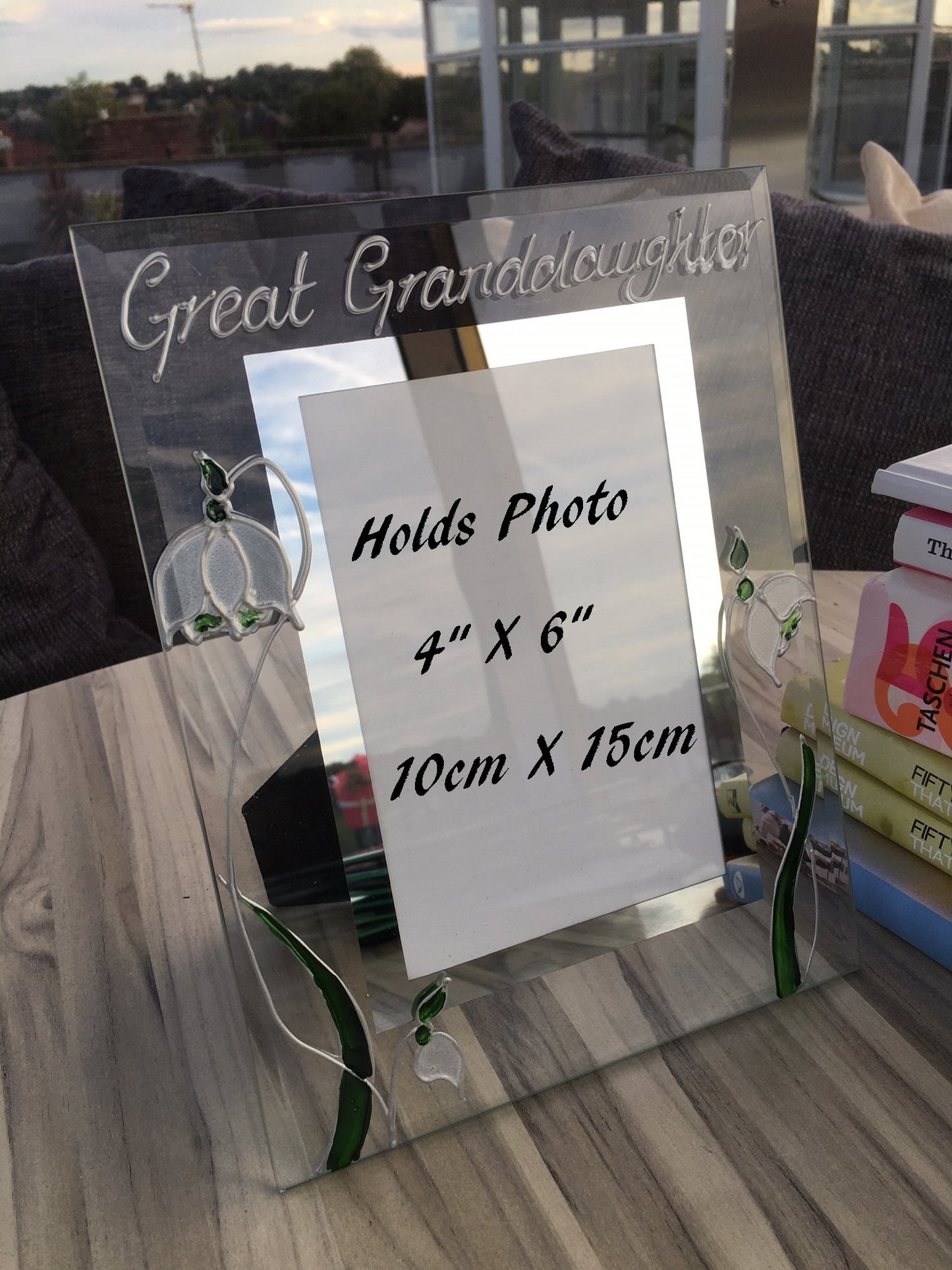 Great Granddaughter Gift Picture Photo Frame: Portrait (Snowdrop)