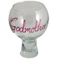 Godmother Bubble Gin and Tonic: Glass with Crystals (Magenta)
