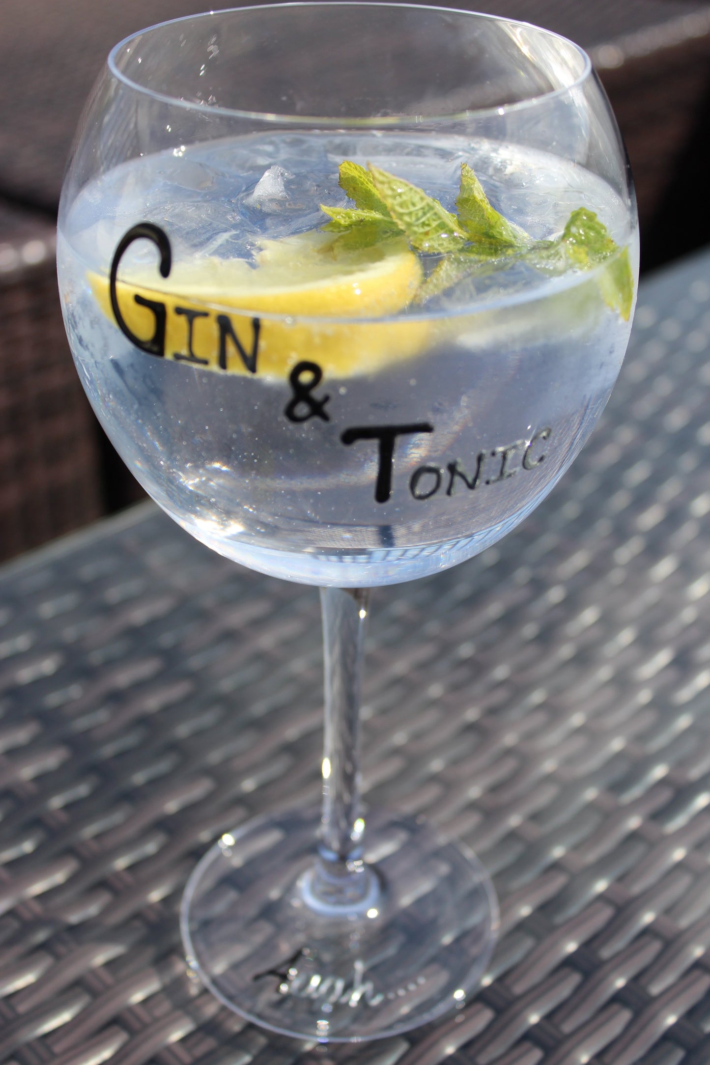 Gin and Tonic Aaaaah Glass: