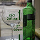 Personalised Gin and Tonic Glass: (Thin) Magenta with crystals