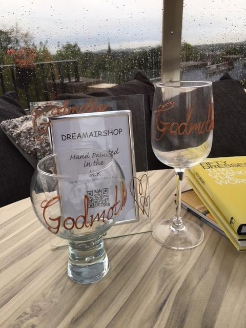 Godmother Bubble Gin and Tonic: Glass with Crystals (Copper)