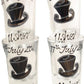 Personalised Usher Shot Glass Set of 4 (Top Hat)