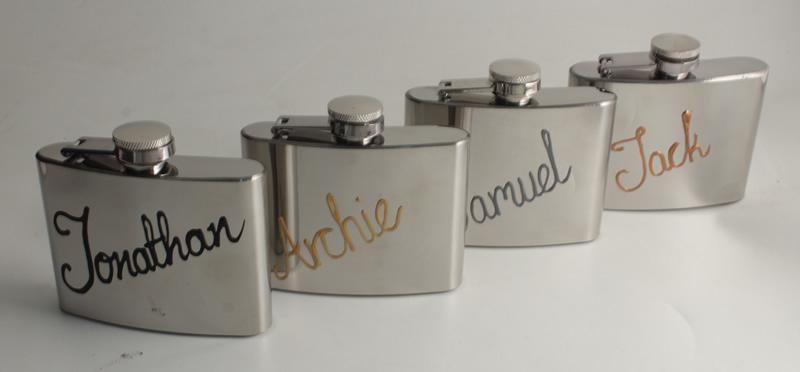 Personalised Hip Flask (Multi Coloured)