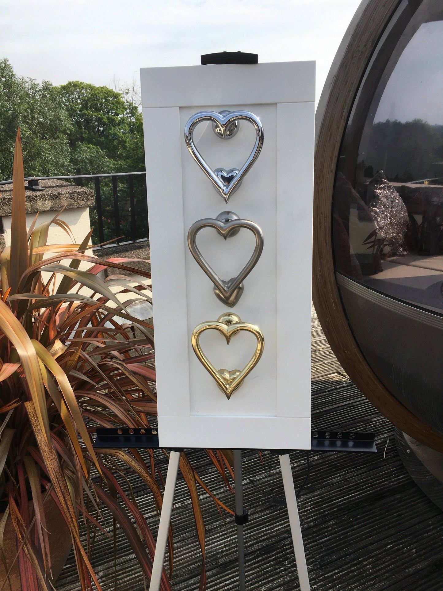 Heart Shaped Door Knocker (Satin Finish)
