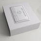 Personalised Gift Chrome Hip Flask: (Black)