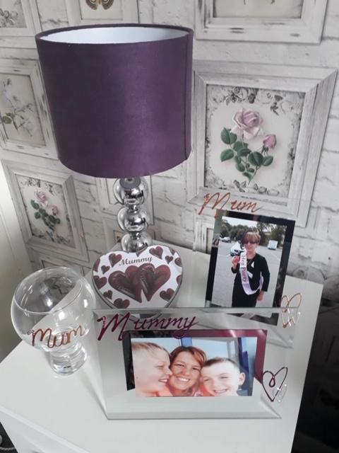 Mum Gift Photo Frame Portrait: with Crystals (Copper)