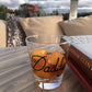 Personalised Wording Gift Whisky Glass: (Black)