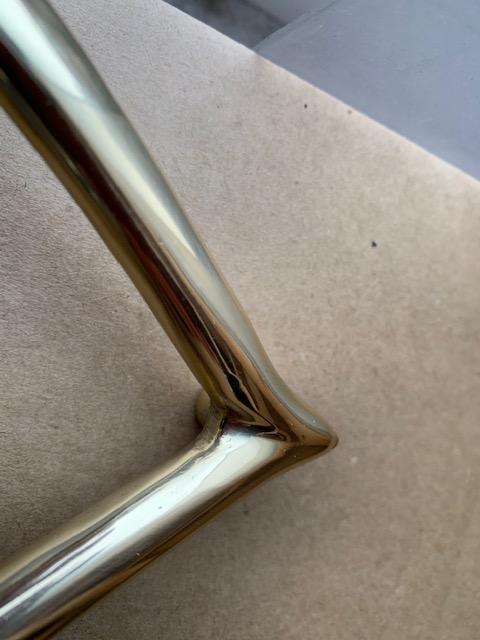 Heart Door Knocker Brass SECONDS