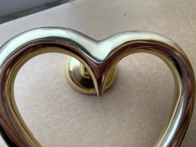 Heart Door Knocker Brass SECONDS