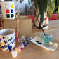 Paint Your Own Gift Mugs: with Gift Tag (2 mugs brights)