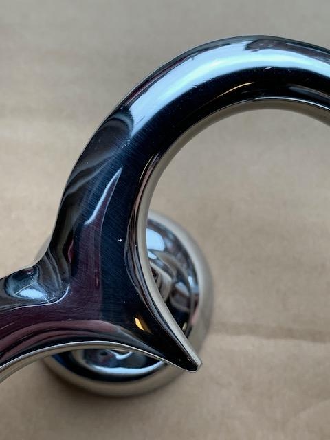 Heart Door Knocker Chrome SECONDS