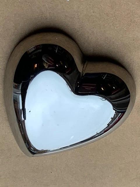 Heart Door Knocker Chrome SECONDS