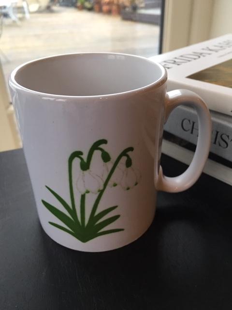 Snowdrop Ceramic Printed Mug