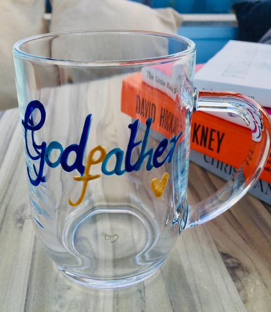 Godfather Design Gift Tankard Glass: (Multicoloured)