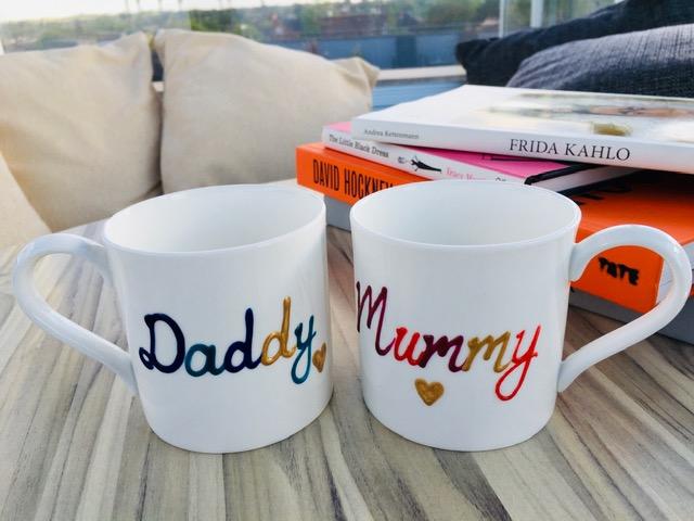 Daddy Fine Bone China Mug: (Multi Colour)