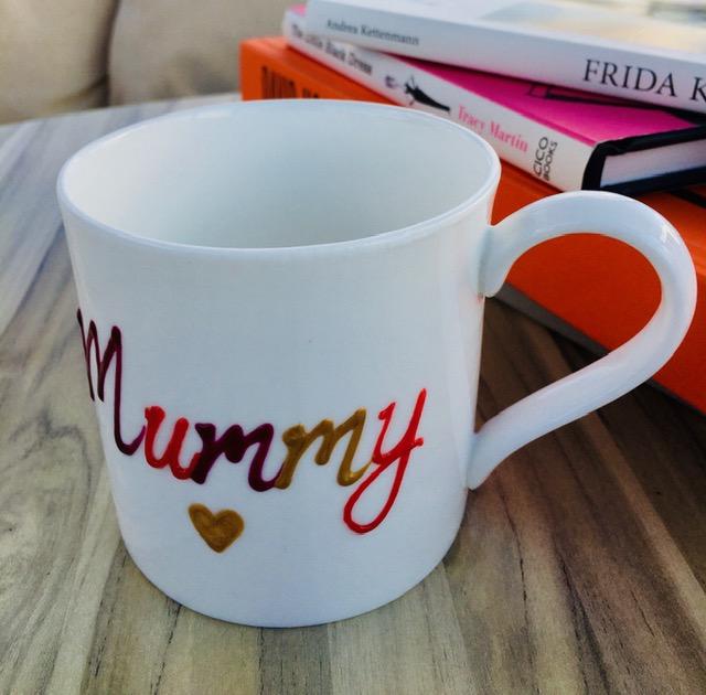 Personalised Fine Bone China Mug: (Multi Colour)