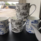 Fine Bone China 1 Pint Safari Print Gift Mug/Beaker (Black)