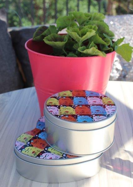 Frida Kahlo Round Shaped Tin: