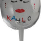 Frida Kahlo Luxury Wine Glass: with Crystals (Face)
