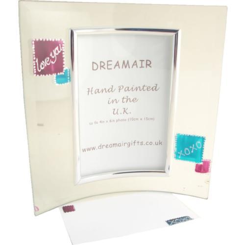 Love You Gift Photo Frame: Port (Mag/Teal)