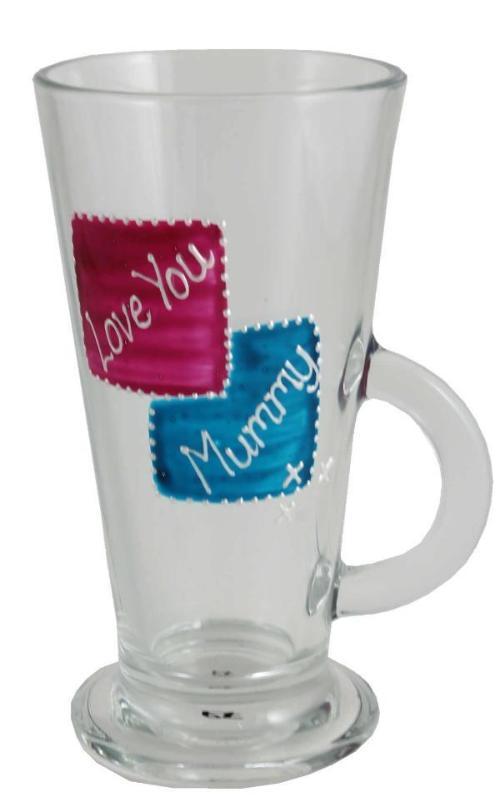 Love You Mummy Latte Glass