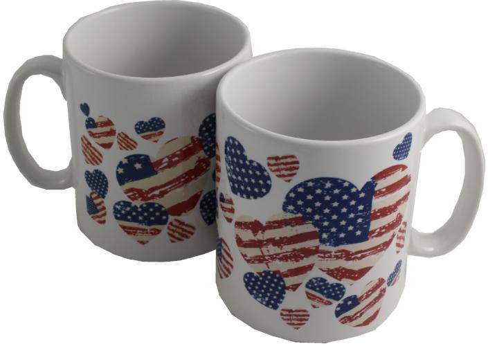 USA American Flag Printed Mug: