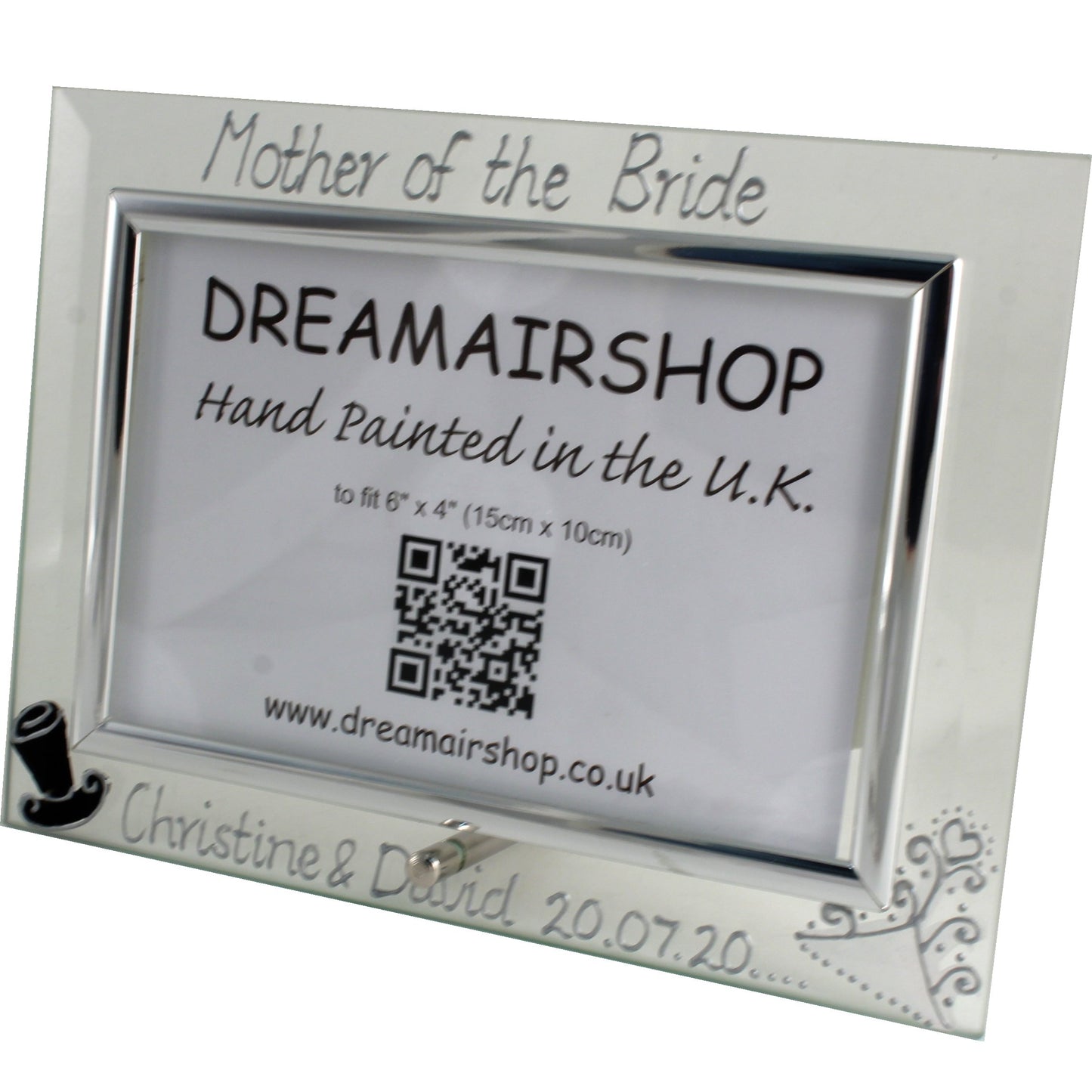 Personalised Mother of the Bride Photo Frame Land (Hat & Tiara)