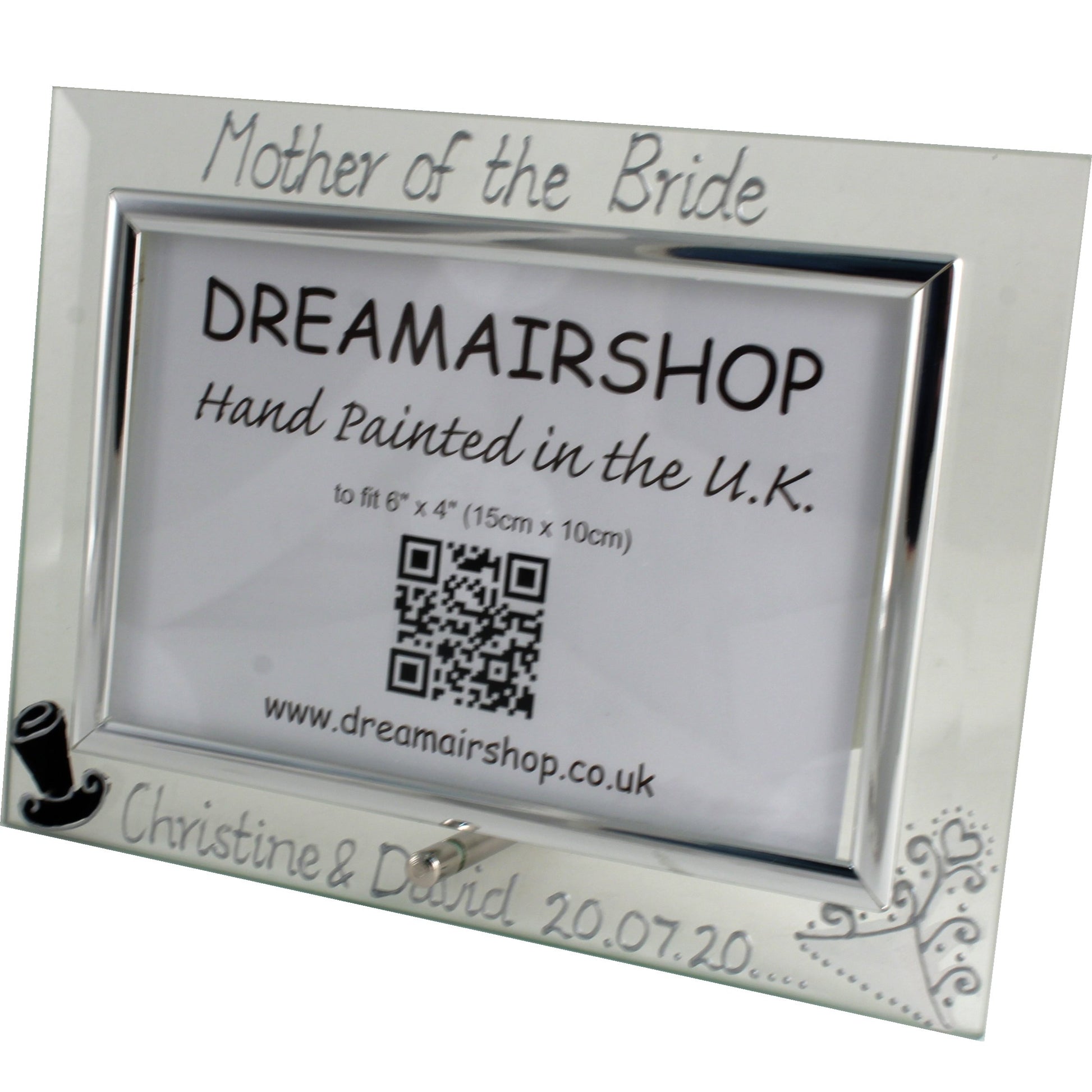 Personalised Mother of the Bride Photo Frame Land (Hat & Tiara)