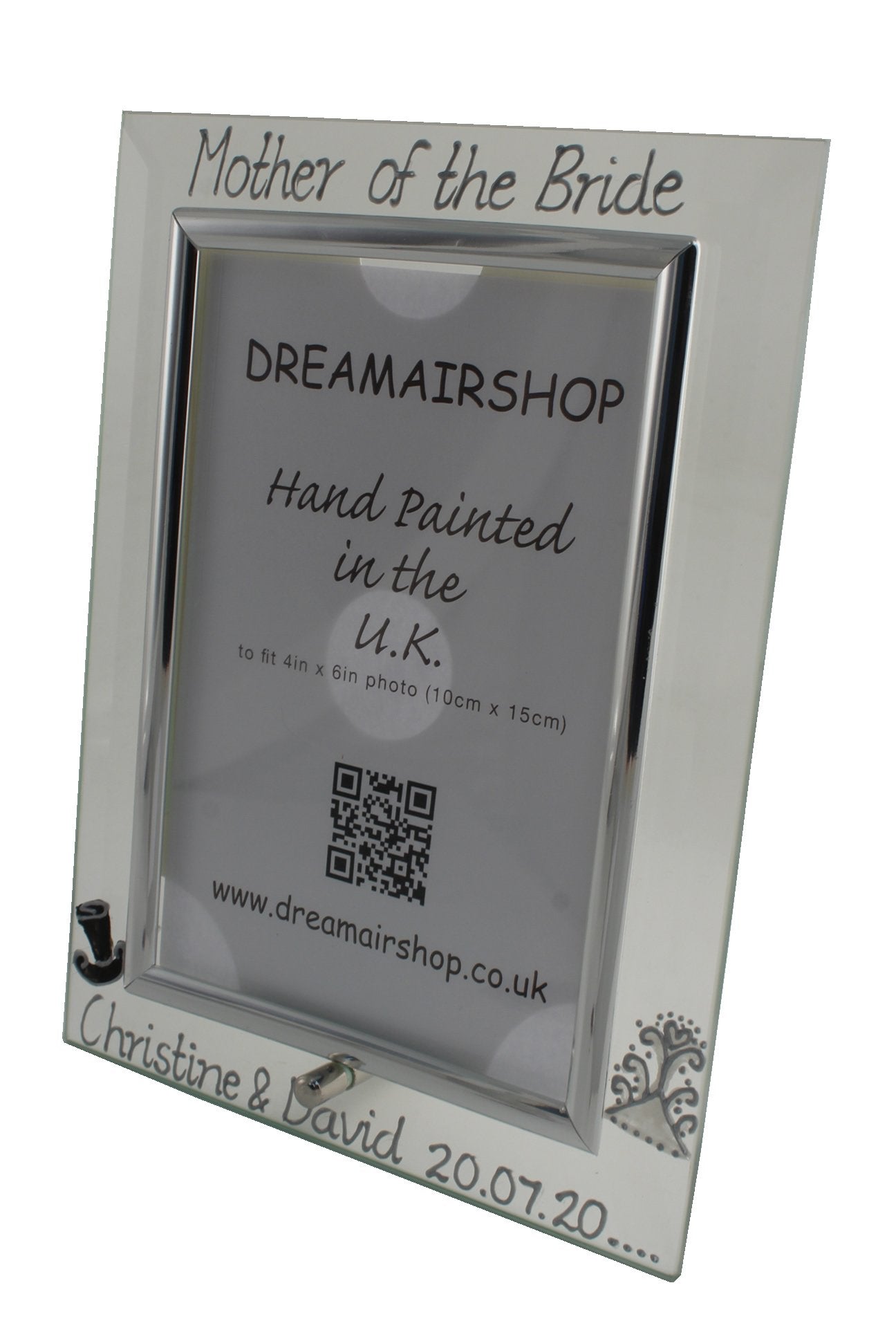 Personalised Mother of the Bride Photo Frame Port (Hat & Tiara)