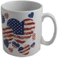 USA American Flag Printed Mug: