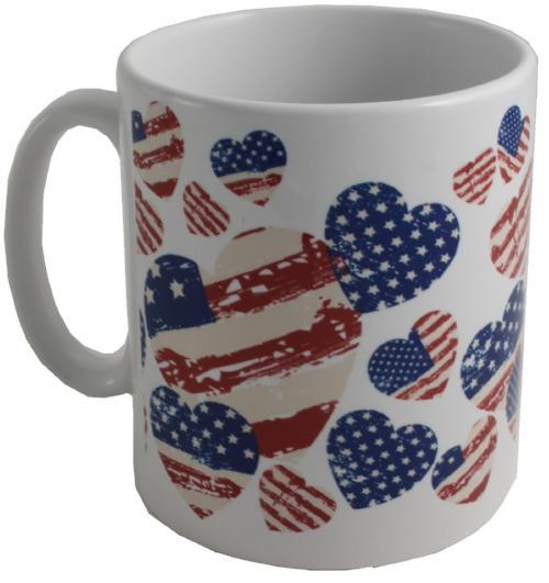 USA American Flag Printed Mug:
