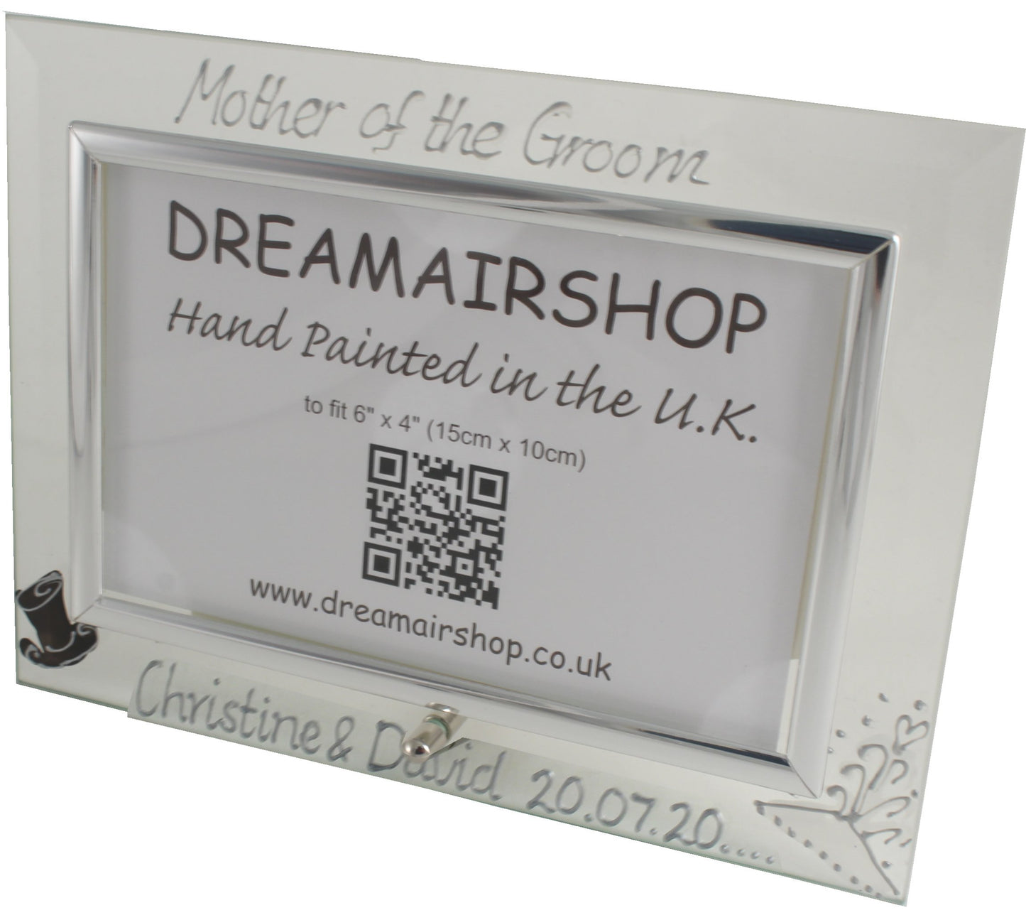 Personalised Mother of the Groom Photo Frame Land (Hat & Tiara)