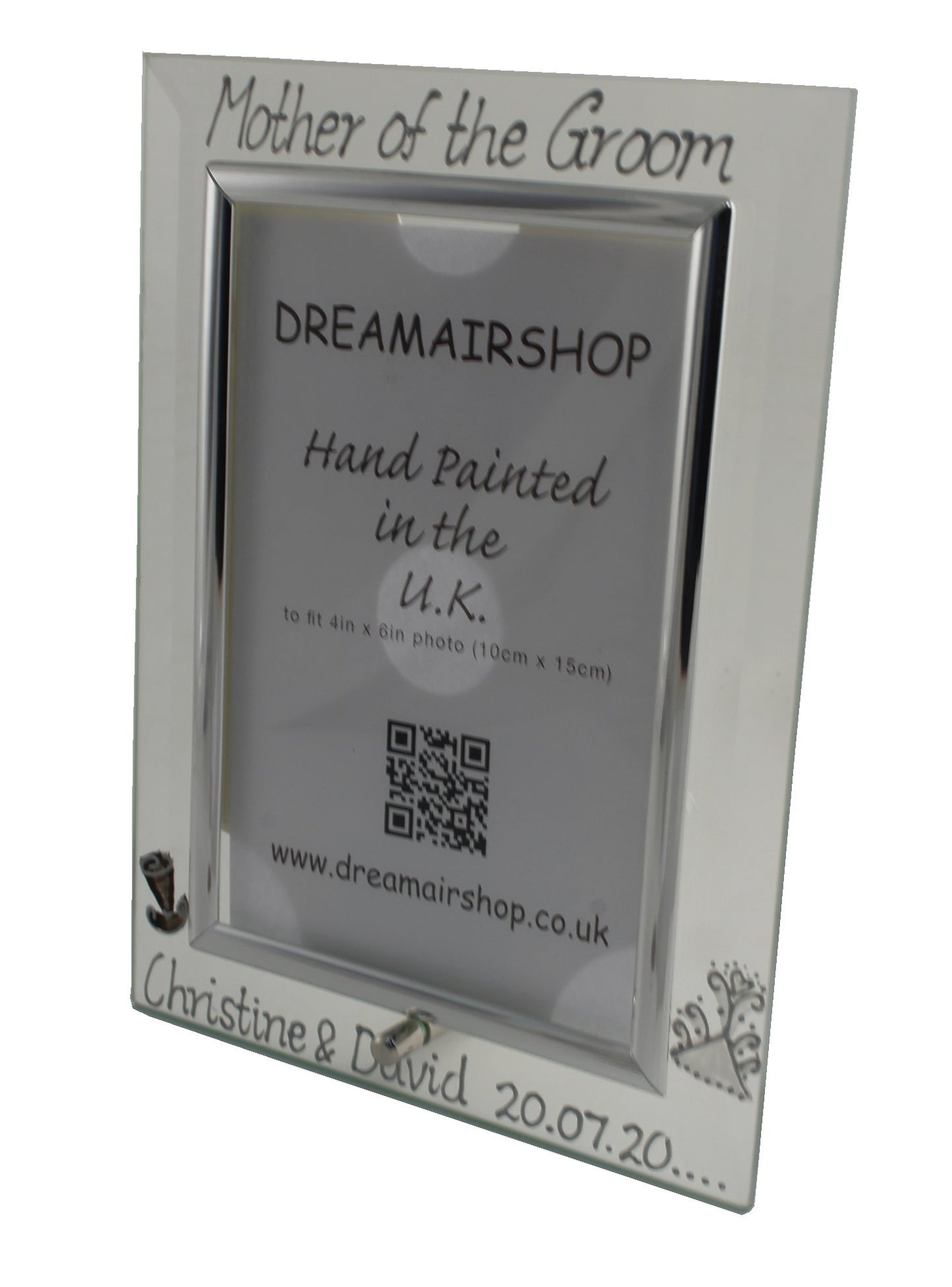 Personalised Mother of the Groom Photo Frame Port (Hat & Tiara)
