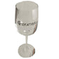 Godfather Trendy Gift Wine Glass: (Metallic Stripes)