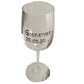 Godfather Trendy Gift Wine Glass: (Metallic Stripes)
