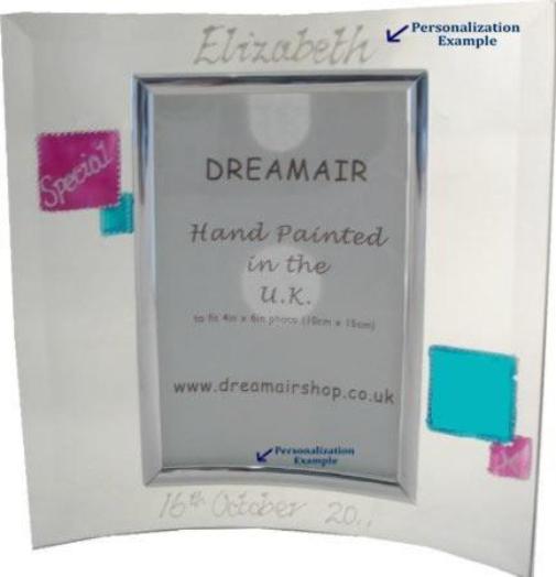 Special Photo Frame Mag/Teal  Example