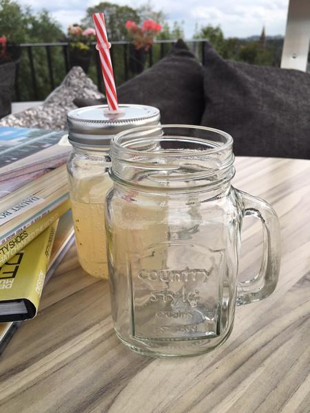 Vintage Gift Style Mason Jars:  x 2