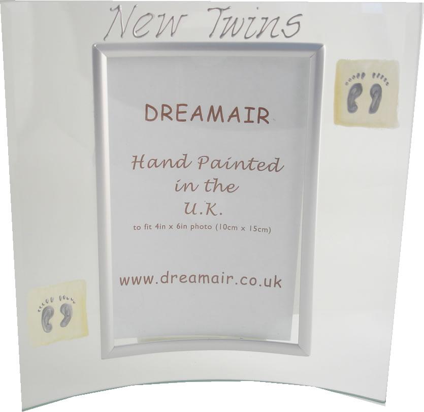 New Twins Gift Picture Frame: (P)