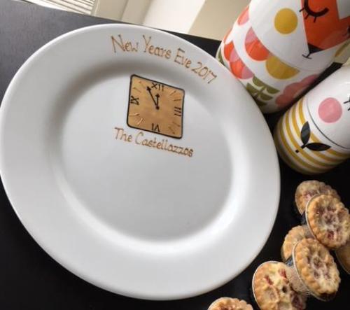 New Year Eve Signature Plate: Round