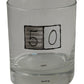 50th Birthday Whisky Glass Grey Sq