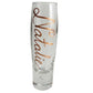 Personalised Gift Champagne Flute Glass: with Crystals (Copper)