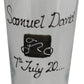 Personalised Gift Cycling Pint Glass: