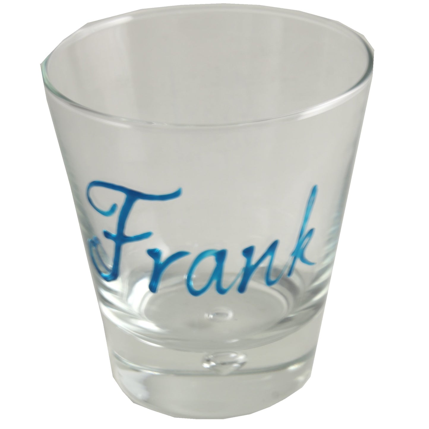 Personalised Wording Whisky Glass: (Turquoise)